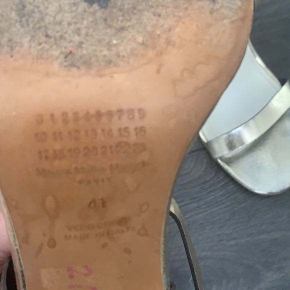 🤩🔥MAISON MARGIELA PARIS Gold ChunkyHeel Sandal41 - Picture 10 of 15